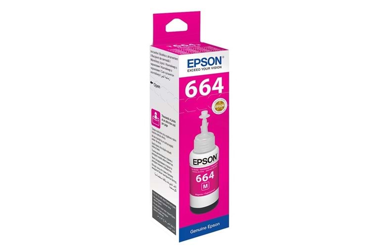 Epson T6643 Magenta Kırmızı Şişe Mürekkep T66434A