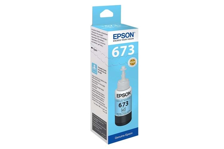 Epson T6735 Light Cyan Açık Mavi Şişe Mürekkep T67354A