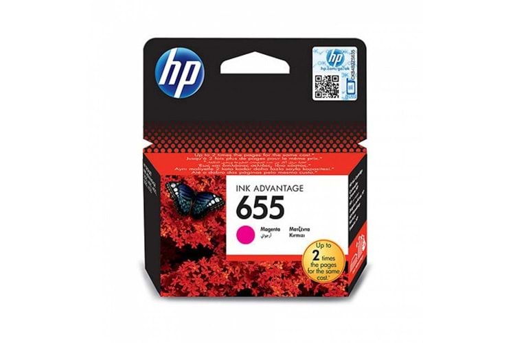 HP 655 Magenta Kırmızı Kartuş CZ111AE