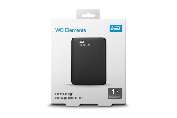 Wd 1TB 2.5 Usb3.0 Wdbuzg0010Bbk Elements Siyah Harici Harddisk