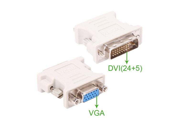 Vcom CA301 Dvi 24+5 Erkek To Vga Dişi Dönüştürücü