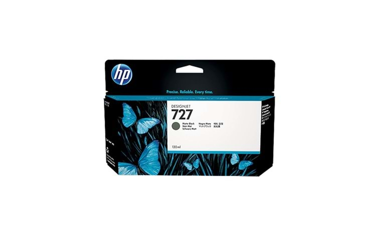 HP 727 Matte Black Mat Siyah 130ML Plotter Kartuşu B3P22A