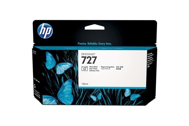 HP 727 Photo Black Foto Siyah 130ML Plotter Kartuşu B3P23A