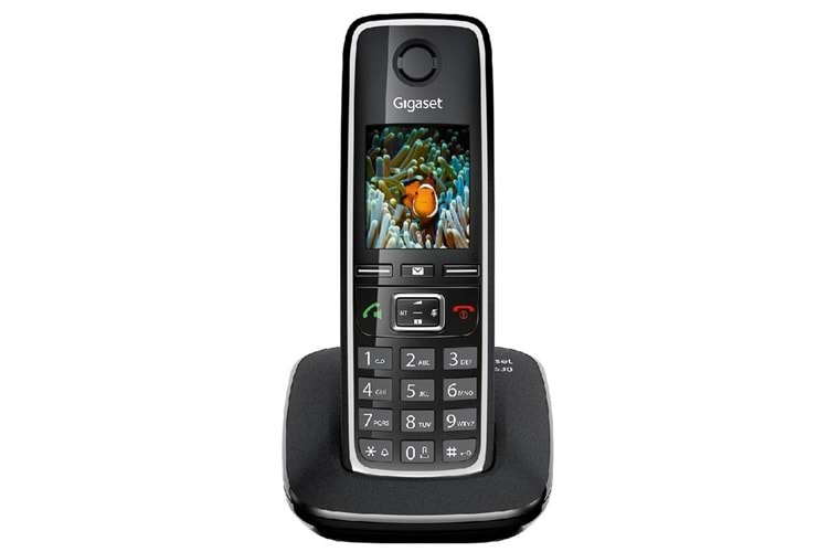 Gigaset C530 IP Siyah Telsiz Telefon Işıklı Ekran 200 Rehber