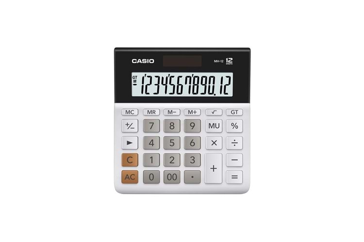 Casio DH-12WE Beyaz 12 Hane Masa Üstü Hesap Makinesi