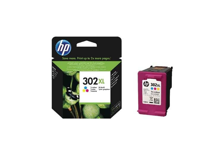 HP 302XL Color Renkli Kartuş F6U67AE