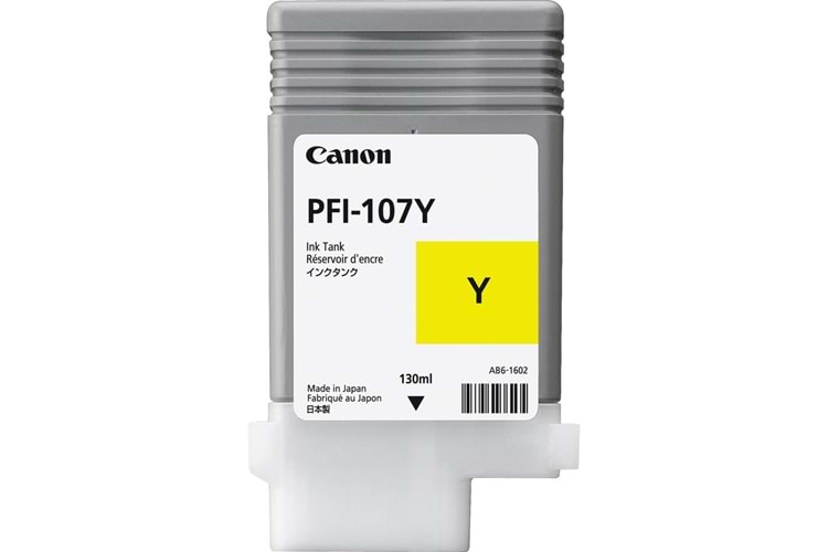 Canon PFI-107Y Yellow Sarı Plotter Kartuş IPF770-775