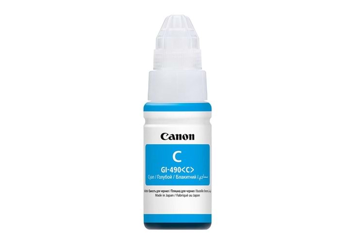 Canon GI-490C Cyan Mavi Şişe Mürekkep G1411-2411-3411-4411