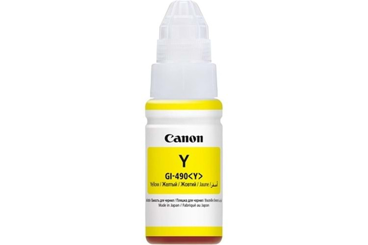 Canon GI-490Y Yellow Sarı Şişe Mürekkep G1411-2411-3411-4411