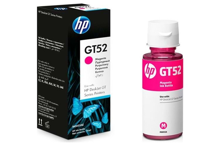 HP GT52 Magenta Kırmızı Mürekkep M0H55AE