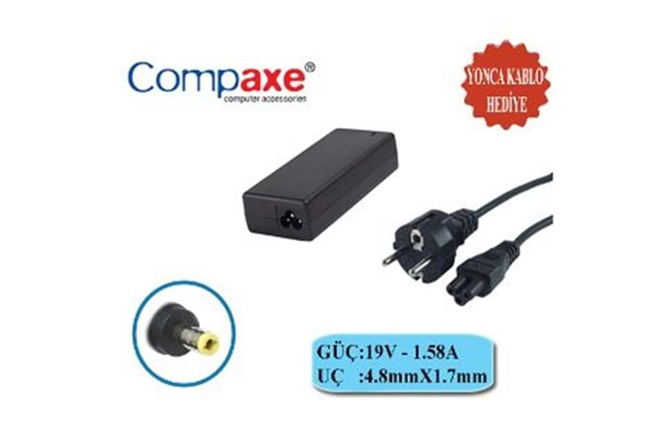 Compaxe CNH-158 Hp 30w 19v 1.58a 4.8 1.7 Notebook Adaptörü