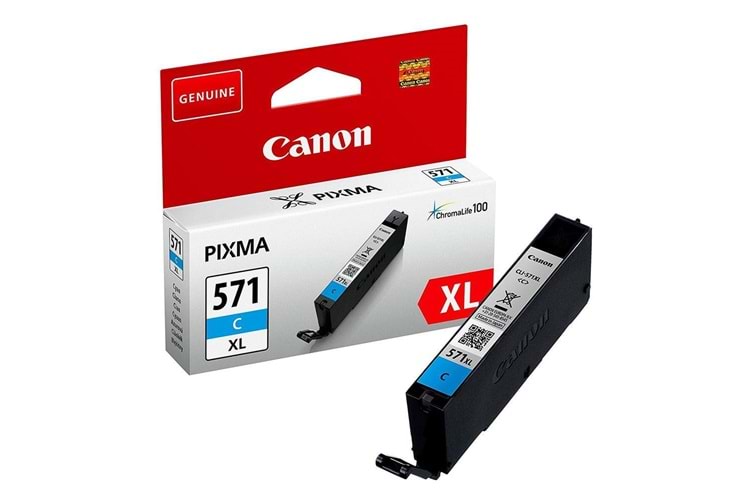 Canon CLI-571XL C Cyan Mavi Yüksek Kapasiteli Mürekkep Kartuş TS5050-9050