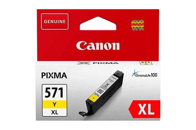 Canon CLI-571XL Y Yellow Sarı Yüksek Kapasiteli Mürekkep Kartuş TS5050-9050