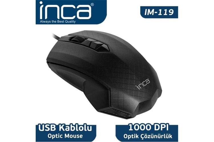 Inca IM-119 Usb Siyah Optik Mouse