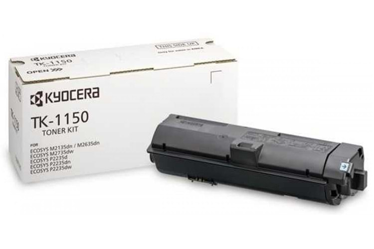 Kyocera TK-1150 Orjinal Fotokopi Toneri Ecosys M2135-2635-2735 P2235-2235-2235 3.000 Sayfa