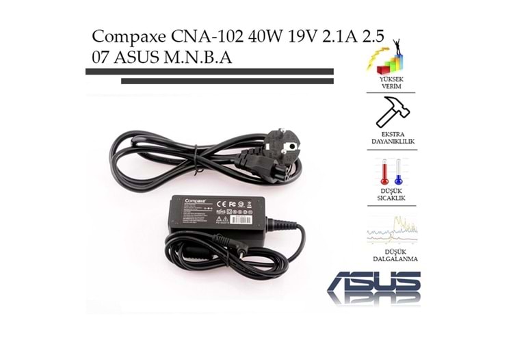 Compaxe CNA-102 40W 19V 2.1A 2.5-07 Asus Adaptör