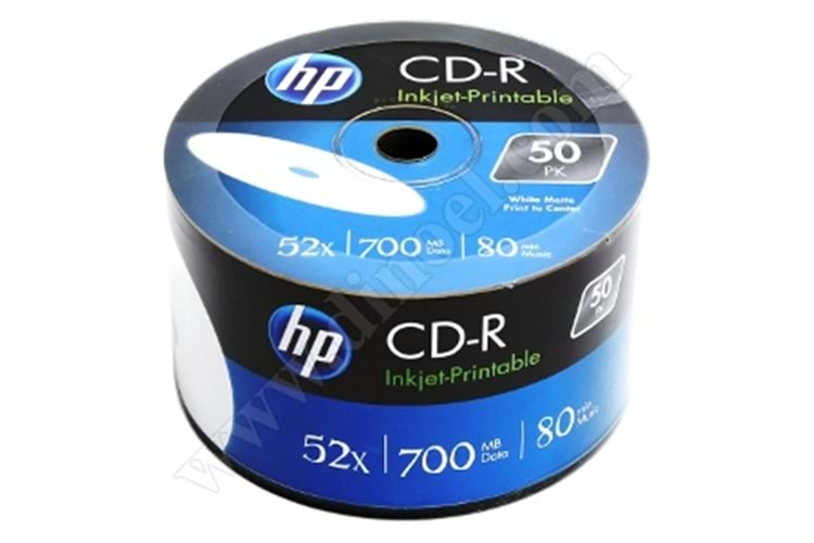 Hp CD-R 700MB-80min Printable 50li Shrink