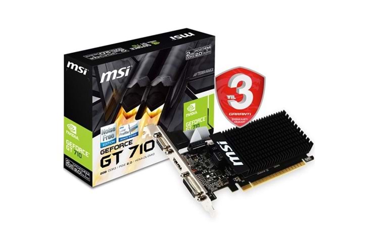 Msı Vga Gt 710 2Gd3H Lp Gt710 2Gb Ddr3 64B Dx12 Pc Ekran Kartı