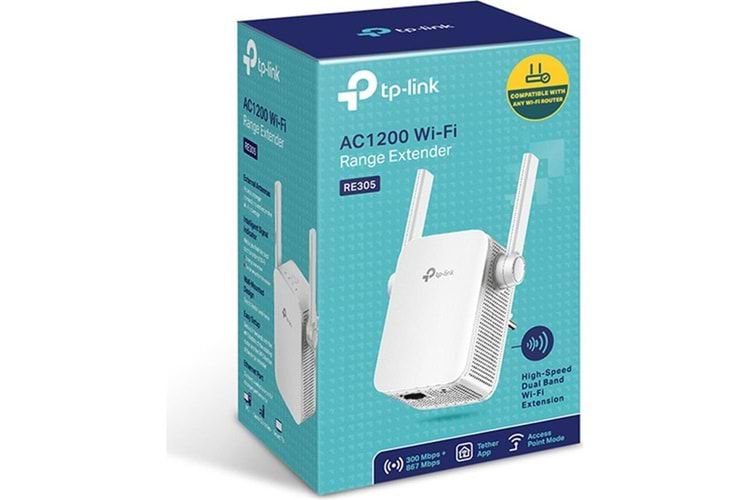 Tp-Link RE305 867 Mbps Wifi Range Extender-Menzil Genişletici AC1200 