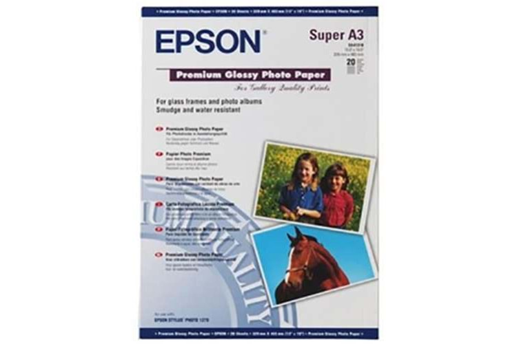 Epson A3+ 250Gram 20'li Premium Glossy Fotoğraf Kağıdı S041316