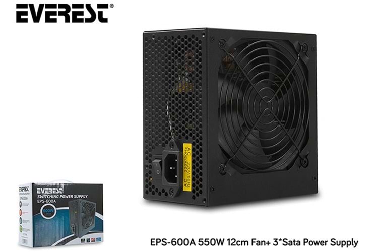 Everest EPS-600A 600w 12cm Fsn 4 Sata Aktif Pfc Güç Kaynağı Power Supply