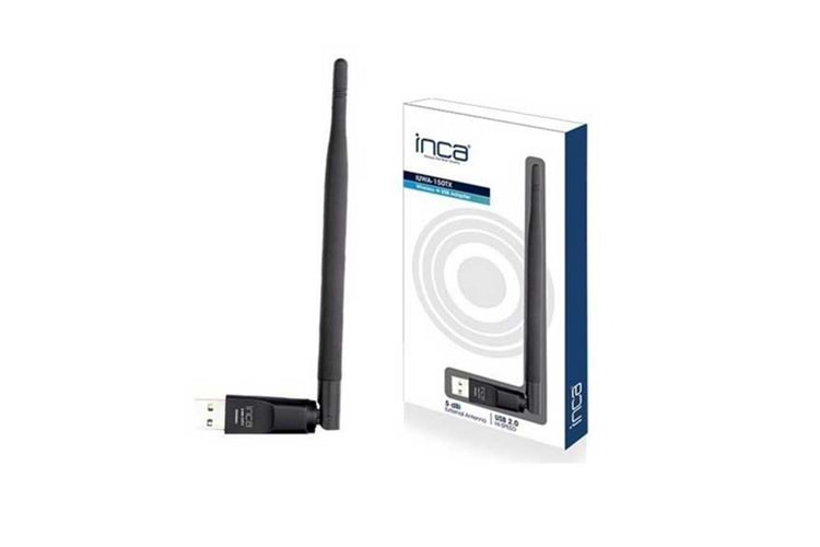 Inca IUWA-150tx 150mbps 5DBİ Anten Mini Wireless Adaptör