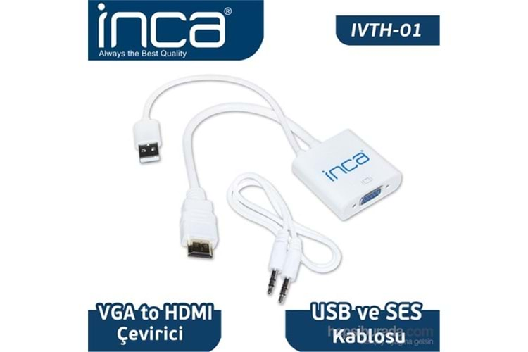 Inca IVTH-01 Vga To Hdmı Çevirici