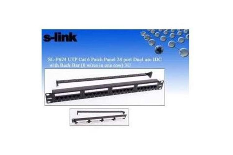 S-link SL-F624 24lü Utp Cat6 Patch Panel