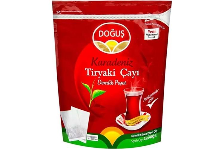 Doğuş Karadeniz Tiryaki Demlik Poşet Çay 25x40 gr