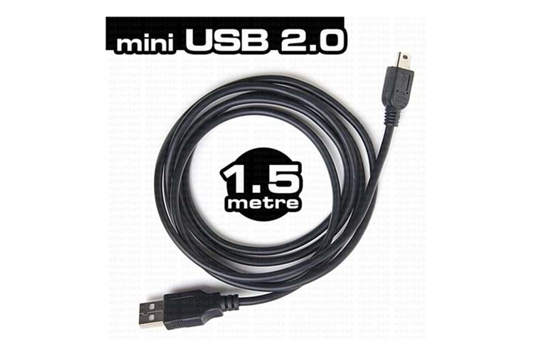 Dark DK-CB-USB2MINIL150Mini USB 2.0 1.5m Şarj ve Data Kablosu