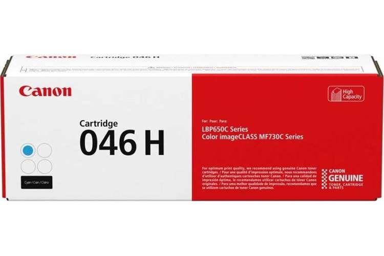 Canon CRG-046H C Cyan Mavi Yüksek Kapasite Toner MF653-732-734-735