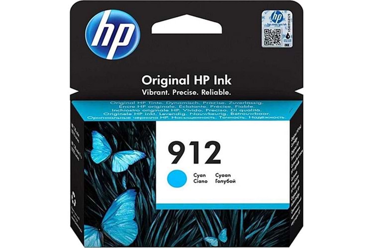 HP 912 Cyan Mavi Kartuş 3YL77A