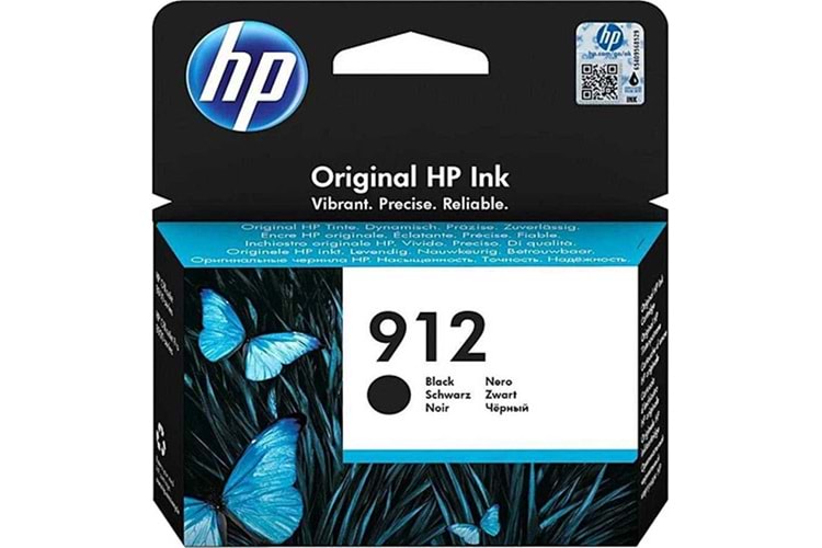 HP 912 Black Siyah Kartuş 3YL80A