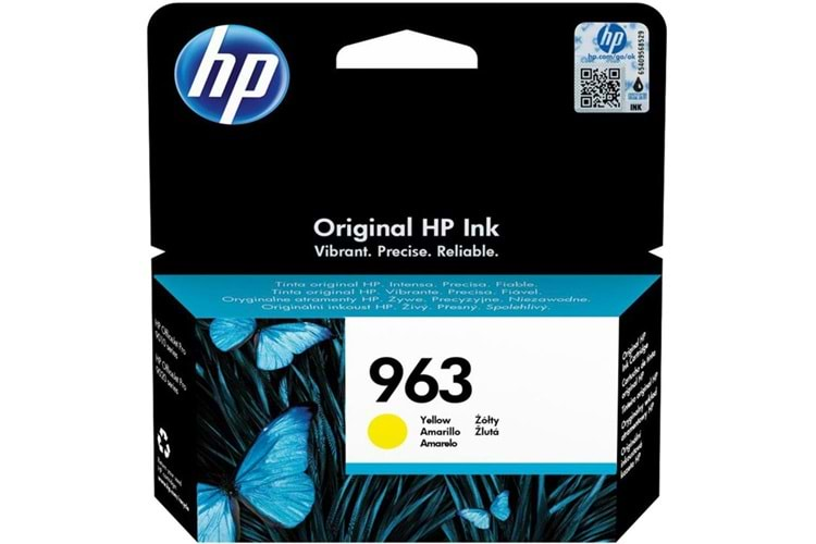 HP 963 Yellow Sarı Kartuş 3JA25A