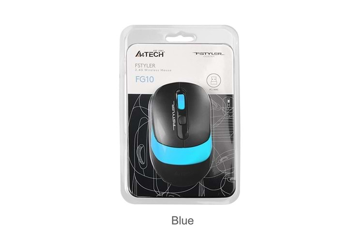 A4 Tech Fg10 Mavi Nano Kablosuz Optik 2000 Dpı Mouse