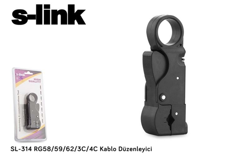 S-link SL-314 RG58-59-62-3C-4C Kablo Ucu Soyucu