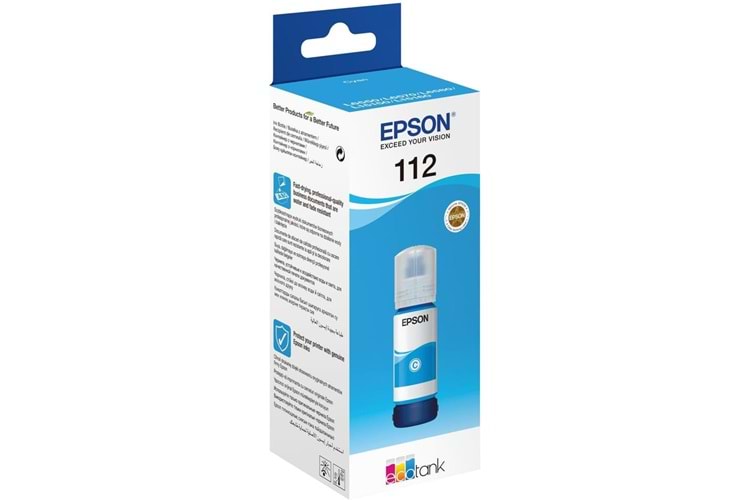 Epson T06C2 (112) Cyan Mavi Şişe Mürekkep C13T06C24A