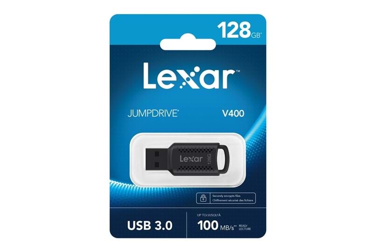 LEXAR 128GB USB 3.0 Usb Bellek JUMPDRIVE V400 LJDV400128G 