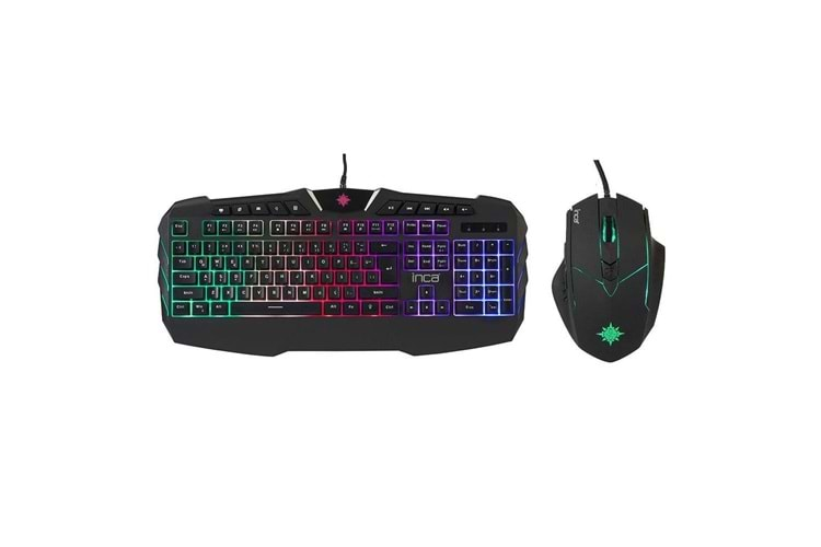 INCA IKG-310 Ruthless Rainbow Efect Gaming Klavye Mouse Set