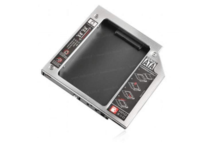 Dark DK-AC-DSOSD12 StoreX X.Tray Notebook Optik Sürücü SATA Disk Yuvası Dönüştürücü (12.7mm)