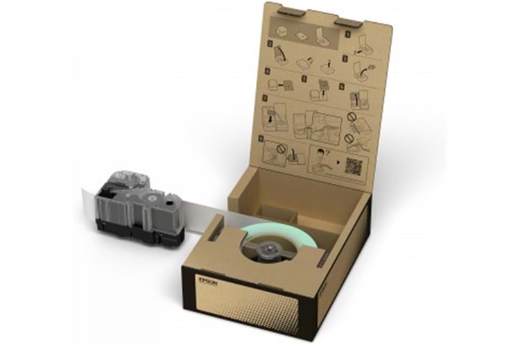 Epson BR-VN50WB Vinil Beyaz Üzeri Siyah 50MM 45Metre Etiket