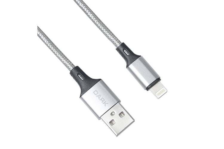 Dark DK-CB-LT100BR Lightning Örgülü 'Quick Charge' Destekli Şarj ve Data Kablosu (1 Metre)