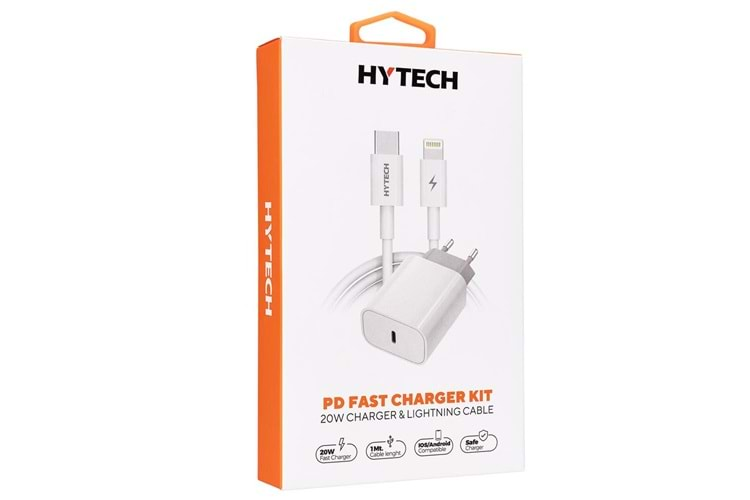 Hytech HY-XE40PD PD Kablo Seti 1PD 20W Hızlı Ev Şarj Adaptör