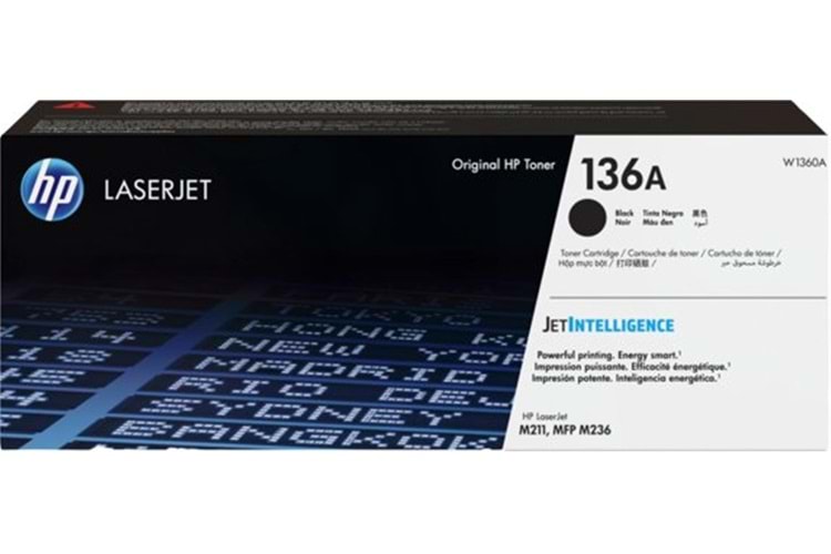 HP 136A Black Siyah 1.150 Sayfa Toner W1360A