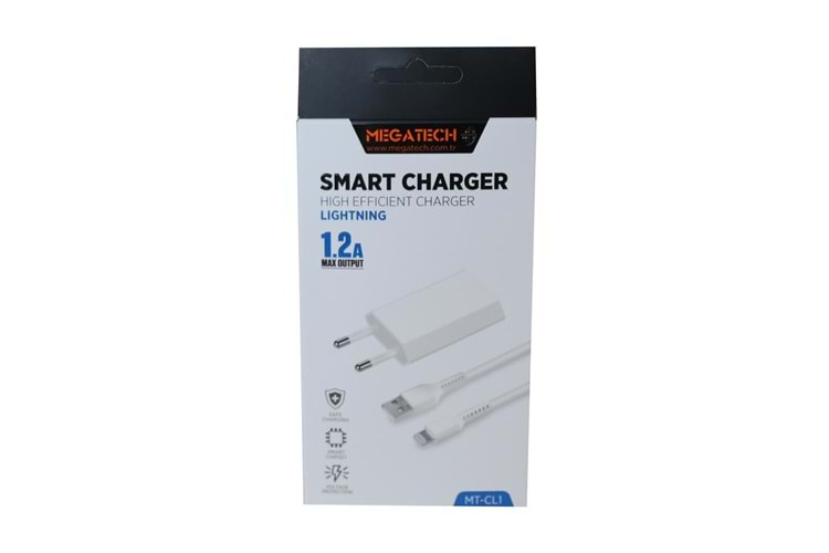 Megatech MT-Cl1 1.2ın Usb Ev Şarj Kafa+Iphone Kablo