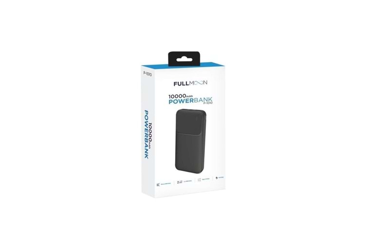 POWERBANK Fullmoon 10000 Mah Hizli Sarj Destekli Powerbak P-1010