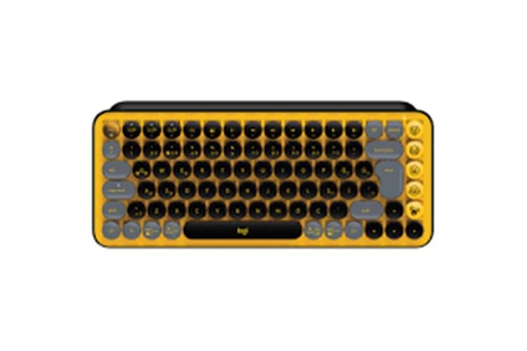 Logitech 920-010818 POP Keys Yellow-Black Kablosuz Mekanik Emoji Klavyesi