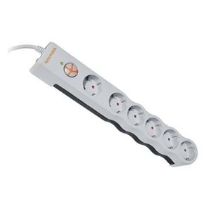 Tunçmatik TSK5015 Powersurge Beyaz Beşli 2 Usb Girişli 1,5 metre Akım Korumalı Priz 