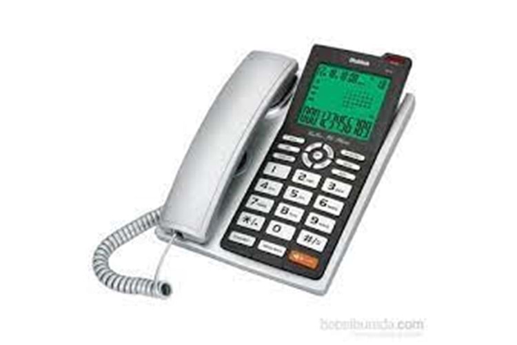 Multitek MC 140 Silver Ekranlı Arayan Numara Gösteren Handsfree Masa Üstü Telefon