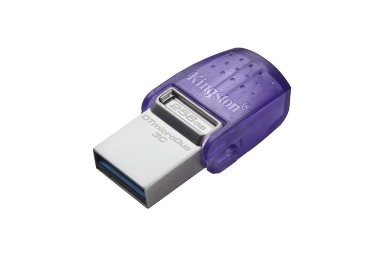 Kingston DTDUO3CG3-256GB DataTraveler microDuo 3C 200MB-s dual USB-A + USB-C Flash Bellek